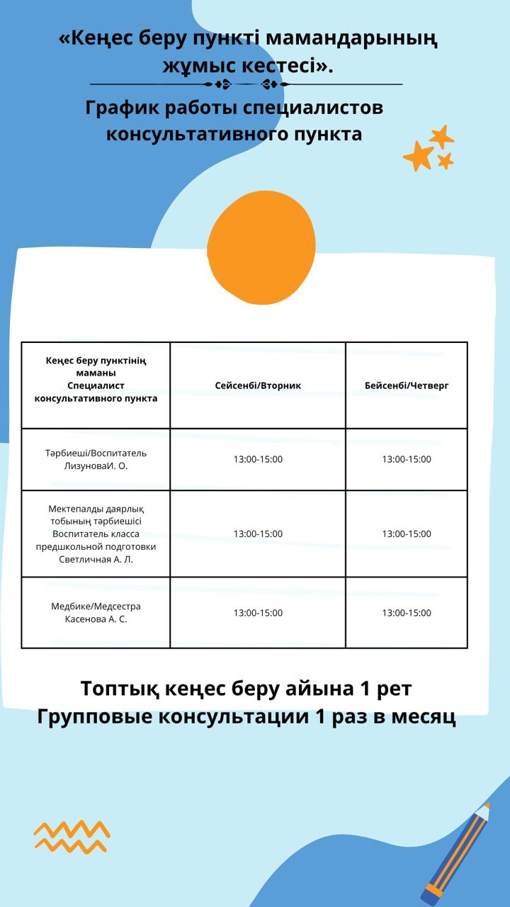 график работы рк